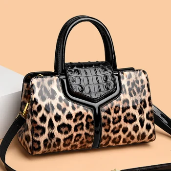 2023 Женские сумки из кожи с леопардовым узором в нескольких стилях, роскошная модная женская сумка-тоут, дизайнерские сумки-мессенджеры через плечо, сумка-мешок