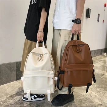 Большой рюкзак, кожаный рюкзак, дорожный рюкзак, школьные сумки для подростков