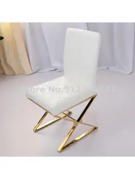 Светильник из нержавеющей стали, роскошный итальянский минималистский обеденный стул, модный современный минималистский обеденный стол и стул высокого класса