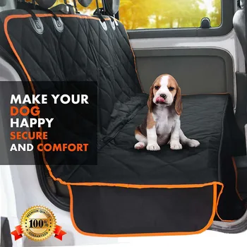 Автомобильный коврик для домашних животных, водонепроницаемый коврик для сиденья собаки, толстый стеганый коврик для собак на заднем сиденье автомобиля