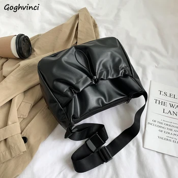 Сумки через плечо, женские дизайнерские сумки с карманами и рюшами, большая вместительная сумка-тоут из искусственной кожи в корейском стиле, женская стильная сумка через плечо подмышками