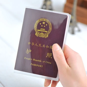 Защитный чехол для паспорта Кошелек Прозрачный и водонепроницаемый для выезда за границу, обложка для документов, чехол для паспорта