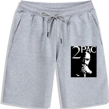 2019 Новые летние облегающие шорты 2Pac Tupac Shakur Icon Rap Hip Hop Мужские шорты с принтом для мужчин