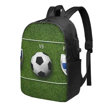 Швеция Против Финляндии, школьный рюкзак большой емкости, модный Водонепроницаемый Регулируемый спортивный рюкзак для путешествий