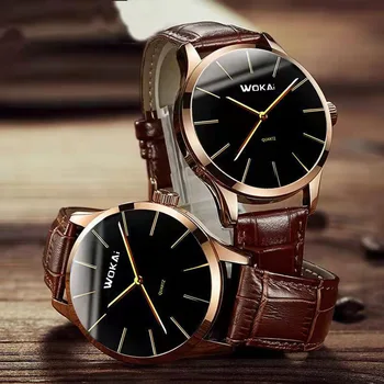 New Fashion Business Watches Men Leather Band Quartz Wristwatches Men Best Gift Relogio Masculino часы мужские наручные