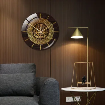 Креативные круглые настенные часы с простым заводом, трехмерные акриловые креативные часы для спальни, гостиной, украшения дома