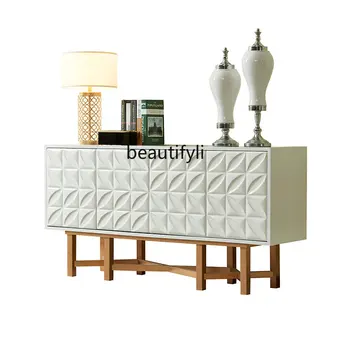 Легкий роскошный входной шкаф в стиле постмодерн, простой Лакированный Сервант, мебель для декоративного шкафчика в скандинавском стиле для гостиной