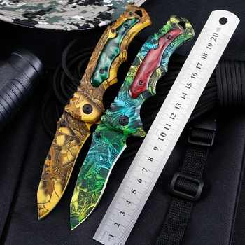 Военный портативный складной нож принадлежности для самообороны открытый кемпинг сабля высокой твердости бытовой горячий продаваемый нож