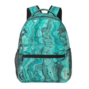 Женский рюкзак Green Marble, модная сумка для женщин, мужская школьная сумка, сумка для книг Mochila