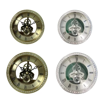 Круглые декоративные настольные часы с металлическим перспективным механизмом, настенные часы для дома Deco T84E