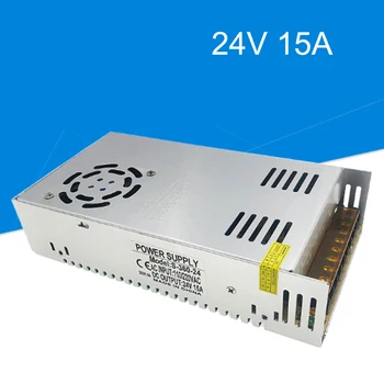 DC 24V 15A 360 Вт импульсный источник питания DC-AC трансформатор переменного тока 110-220 В для IP-камеры видеонаблюдения, адаптер для 3D-принтера, прямая поставка