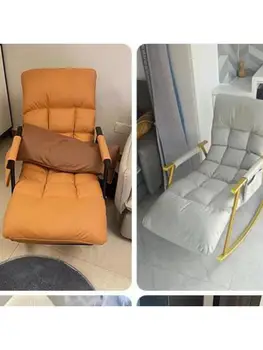 Кресло-качалка с откидной спинкой для взрослых, балкон, домашний досуг, ленивое кресло, сетка, красное кресло-качалка, спальное место, складной диван-кресло