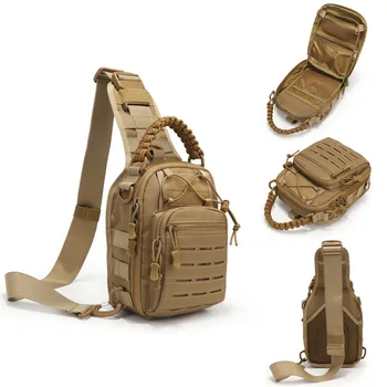 Уличная военная охотничья сумка, многофункциональная тактическая сумка через плечо, спортивная дорожная водонепроницаемая переносная нагрудная сумка, Походный велосипедный рюкзак