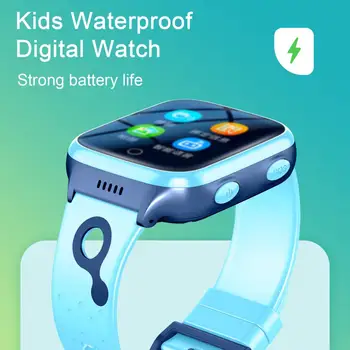 Интеллектуальные смарт-часы, детские часы с точным временем, SOS-телефон с сенсорным экраном, водонепроницаемые смарт-часы, фотография