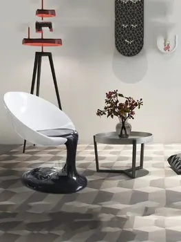 Креативное легкое Роскошное кресло для отдыха, обеденный стул из стекловолокна, Одноместный стул, мебель для кафе, отелей типа 