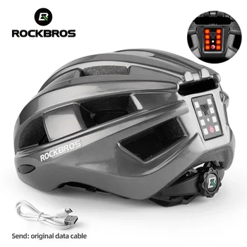Rockbros Велосипедный Легкий Шлем С Интегральной формой Светодиодного Заднего Освещения Велосипедный Шлем Со Светоотражающим Сигналом EPS + PC MTB Шлемы ZK-013
