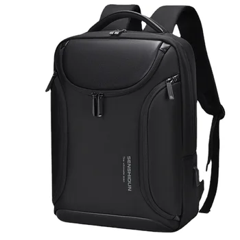 Мужской дорожный рюкзак 14 15,6 дюймов, сумка для ноутбука, зарядка через USB, Водонепроницаемые противоугонные мужские деловые рюкзаки Mochila