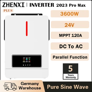 ZHENXI 3600W Grid Tie Гибридный Солнечный Инвертор 28V 220V 500VDC MPPT 120A Солнечный Контроллер С Двойным Выходным Фотоэлектрическим Инвертором