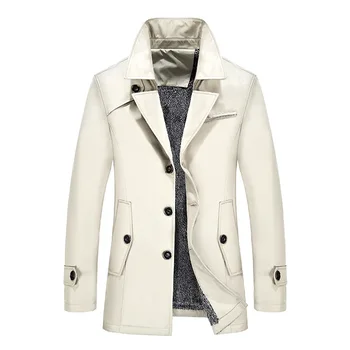 Новое поступление, Мужская Плюшевая ветровка, Тепловая куртка большого размера, Модное утолщенное теплое пальто, однобортное повседневное, Большие размеры M-7XL