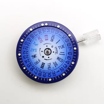 28,5 мм Часы с прозрачным циферблатом, цвет буквальный, подходит для Nh35/36/38/70/ Механизм 4R, светящаяся панель