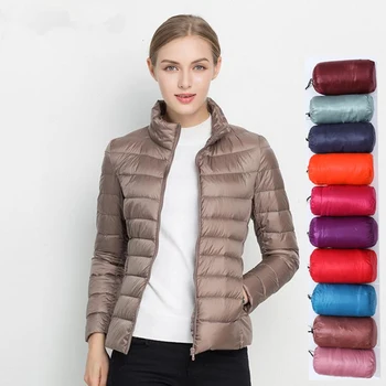 Женская весенняя куртка 15 цветов, большие размеры 5XL 7XL, пуховик, Ультралегкая модная короткая пуховая куртка, портативные ветрозащитные пальто