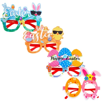 Рамка для Пасхальных очков Креативные Очки Сувениры для детских вечеринок Рамки с кроликами Фотобудка