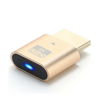 HDMI-совместимый 4K-фиктивный разъем со светодиодной подсветкой для видеокарт, аксессуаров для ПК, настольных компьютеров/ноутбуков.