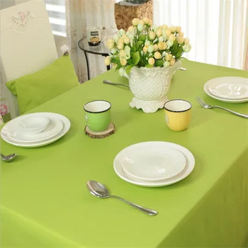 Чистая и свежая зеленая квадратная скатерть для стола - это сокращенный и современный коврик для чайного столика, круглая скатерть для стола_AN3060