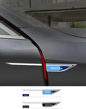2 шт./компл. Боковой наклейки на крыло автомобиля для NISSAN Sentra с логотипом, аксессуары для стайлинга автомобилей, декоративные аксессуары для экстерьера