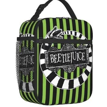 Beetlejuice-fiambrera de gusano escarabajo multifunción para niños, enfriador térmico de película de terror, bolsa de almuerzo a