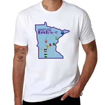 Новая футболка Minnesota State Fair Gondola, футболка с животным принтом для мальчиков, футболка оверсайз с коротким рукавом, мужская хлопковая футболка