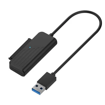 Адаптер SATA к USB 3.0, кабель USB3.0 к SATA Easy Drive Поддерживает высокоскоростную передачу данных 5 Гбит/с для 2,5-дюймового жесткого диска.