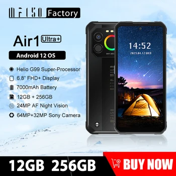 IIIF150 Air1 Ультрапрочный смартфон 12 ГБ 256 ГБ Helio G99 Процессор 6,8 дюймов 120 Гц Ультратонкий Дисплей 30 Вт Быстрая Зарядка 7000 мАч