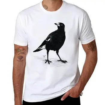Футболка Magpie, футболки, мужские футболки на заказ, летняя одежда, пустые футболки, мужские футболки