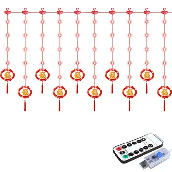 Традиционный китайский гирляндный светильник с дистанционным управлением для свадебного освещения