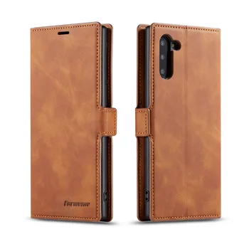 Роскошный кожаный флип-чехол для телефона Samusng Galaxy Note 10 Plus Pro, магнитный чехол-бумажник