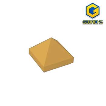 Gobricks GDS-837 Slope 45 1 x 1 x 2/3 Четырехугольная выпуклая пирамидка совместима с детскими поделками lego 22388