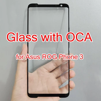 Переднее внешнее стекло для сенсорной панели Asus ROG Phone 3 Стекло с внешним ЖК-дисплеем OCA Сенсорная панель