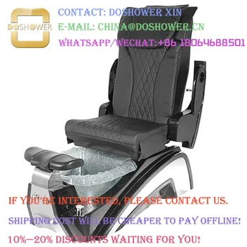 Поставщик педикюрных кресел из темного хрусталя с вентиляцией спа-кресла для педикюра, магнитной струей для автоматического заполнения спа-педикюрного кресла
