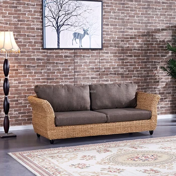 Садовые диваны из ротанга для отдыха На открытом воздухе, современная мебель для дома, Диван для гостиной, журнальный столик, Комбинированный диван-кресло в стиле ретро L