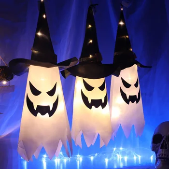 Новые креативные подвесные украшения для Хэллоуина, сцена дома с привидениями, страшная атмосфера, украшение, самодельная лампа, призраки, прямые продажи