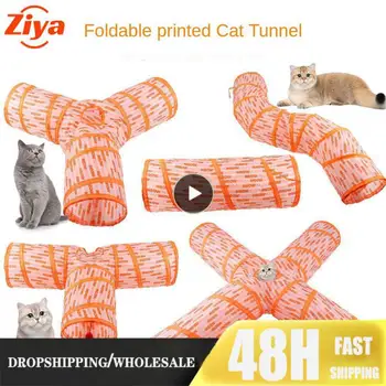 Складная Интерактивная игрушка для дрессировки домашних животных Удобные 4 способа Дрессировки домашних кошек Интерактивные забавные игрушки для кошек и котенков Cat Toy Cats Tunnel