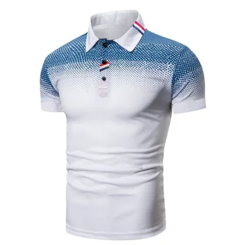 2022 Мужчины Поло Мужская рубашка С коротким рукавом Рубашка Поло с принтом Поло Новая одежда Летняя Уличная Повседневная мода Мужские топы