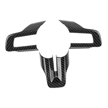 Комплект из 3 предметов, накладка на рулевое колесо, прочная рама, заменяет профессиональные запасные части, интерьер автомобиля для Ford Mustang 2015-2019 гг.