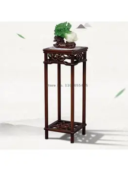 Подставка для цветов из цельного дерева Простой Современный Новый Китайский Столик для цветов Подставка для цветов в гостиной Классическая мебель эпохи Мин