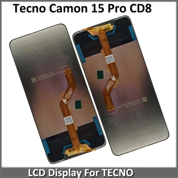 6,6-дюймовый дисплей для Tecno Camon 15 Pro CD8 LCD В комплекте с цифровым преобразователем сенсорного экрана в сборе