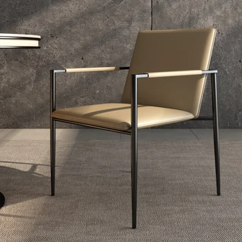 Роскошные обеденные стулья для конференций, дизайн поручней, Простые обеденные стулья, Мебель для современного дома Hogar Salon Furniture B1