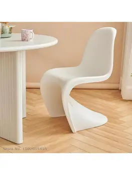 Скандинавский минималистский стул Pandong, дизайнерский стул ins, современный обеденный стул для отдыха, креативная спинка для спальни, стул для макияжа, домашний