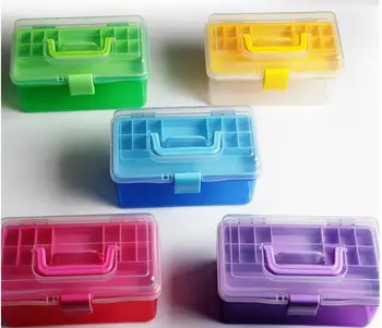 Art toolbox 7 дюймов Портативный утолщенный ящик для хранения водяного порошка трехслойный ящик для рисования домашнего использования № TXF-2315