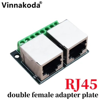 Плата адаптера с двойным разъемом RJ45 Плата сетевого адаптера RJ45 подключает разъем с шагом 3,5 к сетевому адаптеру 8P